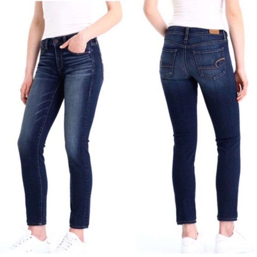 American Eagle Long Super Stretch Skinny Dark
